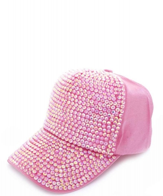 Bling Baseball Cap CAP-00539PP FUCHSIA